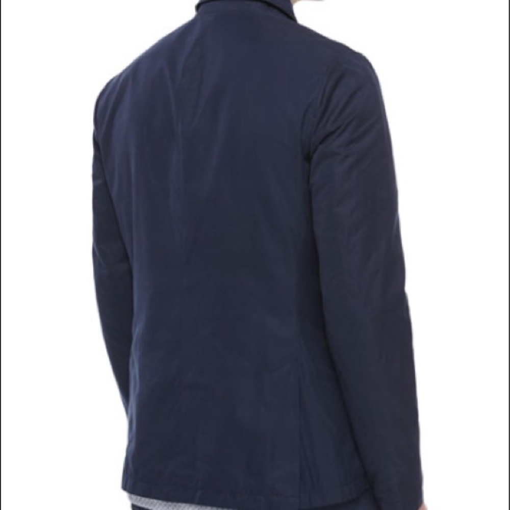 Vince Three-Button Tech Blazer Jacket, Navy Blue - Picture 2 of 3